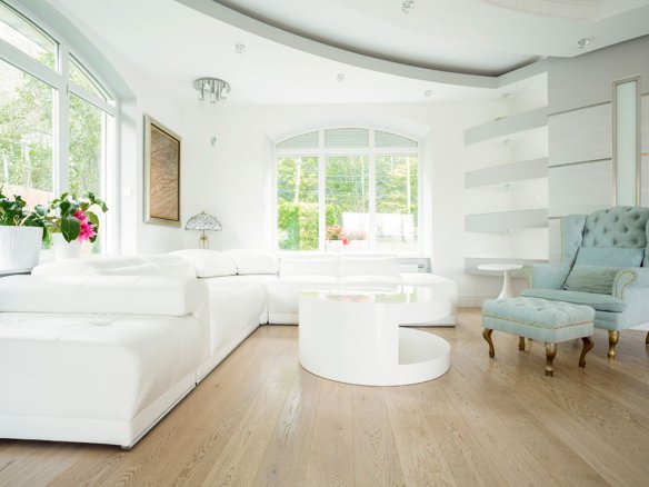 Luxury apartment bay view